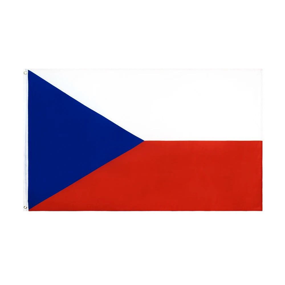 Tschechien Flagge 90x150 cm – Leichte Polyesterfahne mit Ösen
