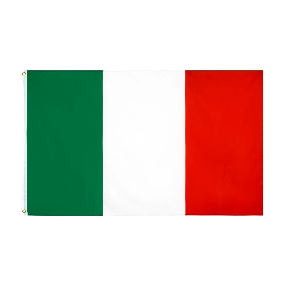 Italien Flagge 90x150 cm – Leichte Polyesterfahne mit stabiler Befestigung