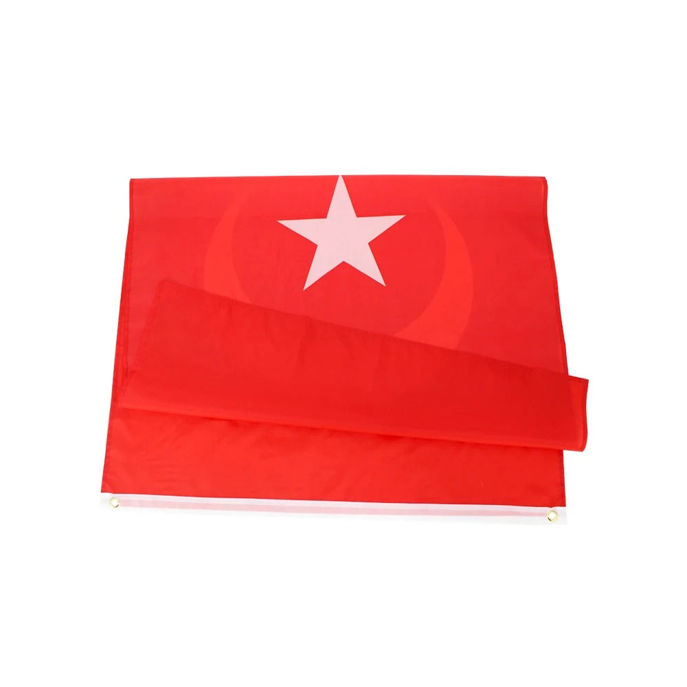 Türkei Flagge 90x150 cm – Polyesterfahne mit Ösen für Balkon oder Mast
