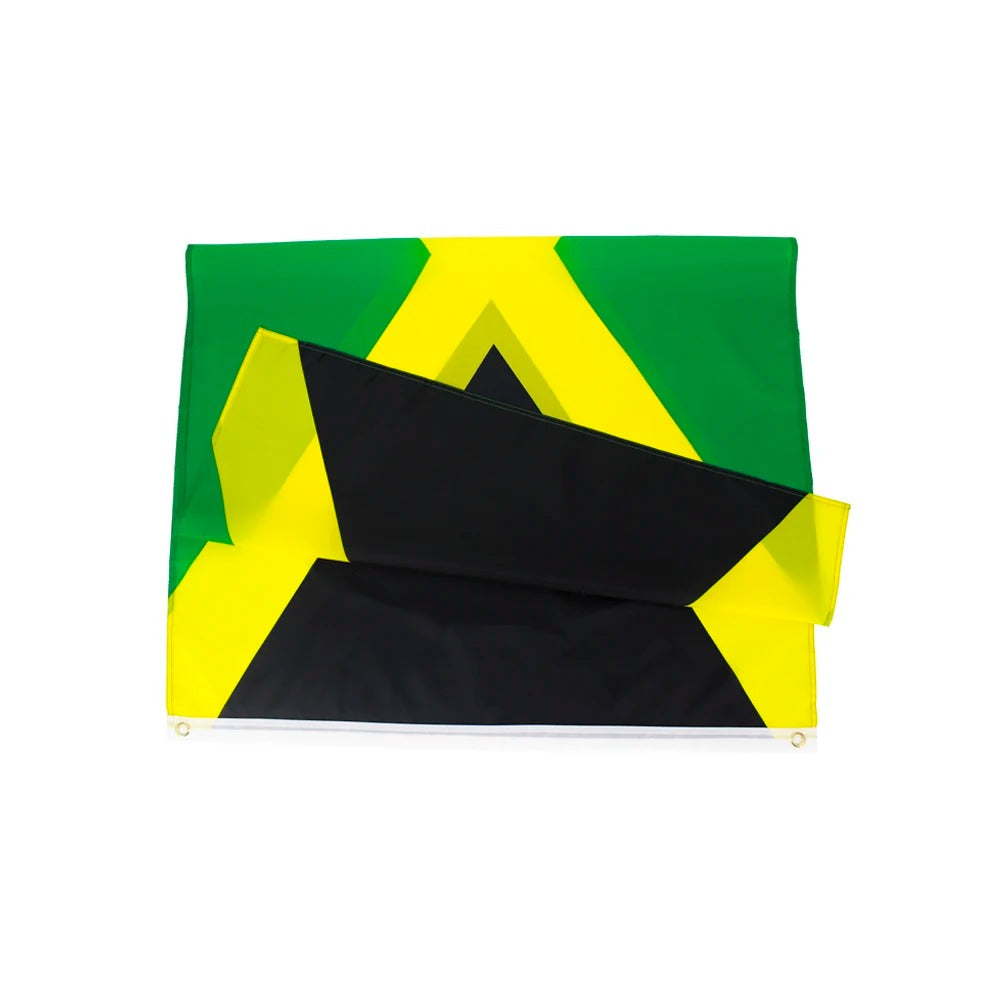 Jamaika Flagge 90x150 cm – Wetterfeste Polyesterfahne mit Ösen