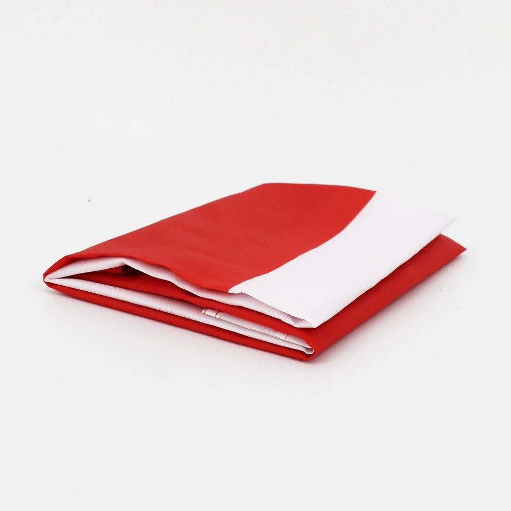 Monaco Fahne 90x150 cm – Polyesterflagge mit Metallösen