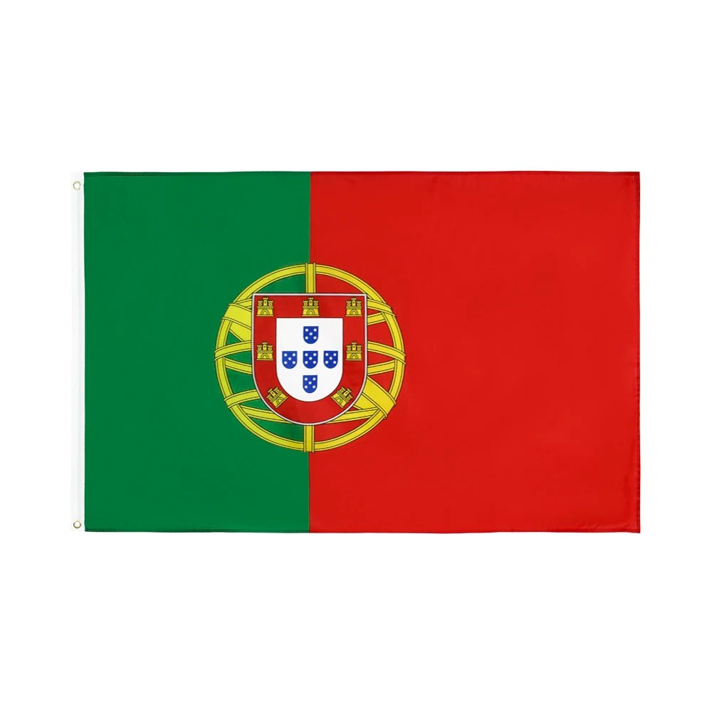 Portugal Flagge 90x150 cm – Leichte Polyesterfahne mit Ösen zur Befestigung