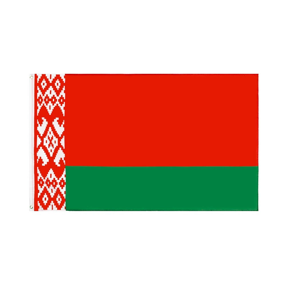 Weissrussland Flagge 90x150 cm – Reissfeste Fahne mit Ösen aus Metall