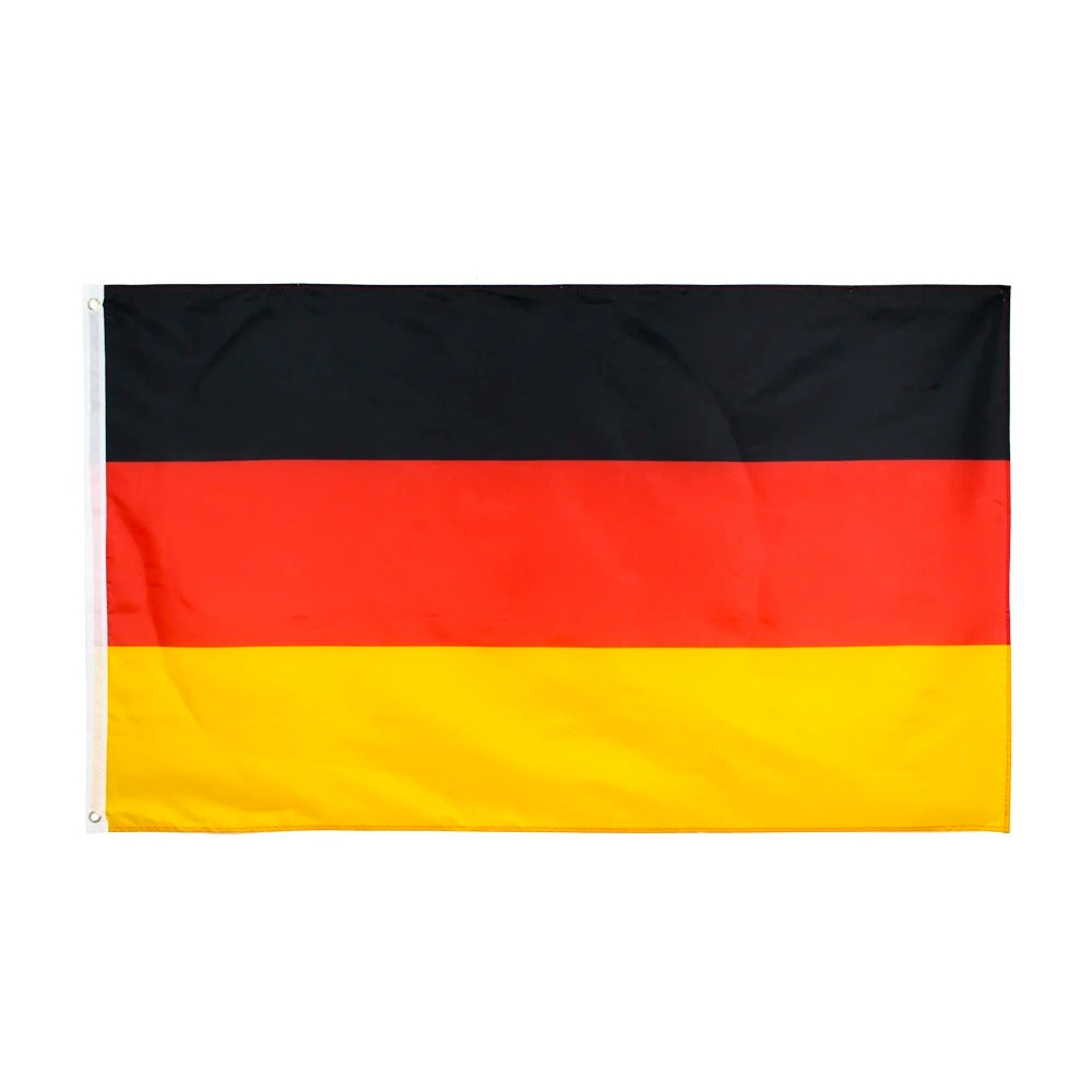 Deutschland Flagge 90x150 cm – Polyesterfahne mit Ösen zur Befestigung