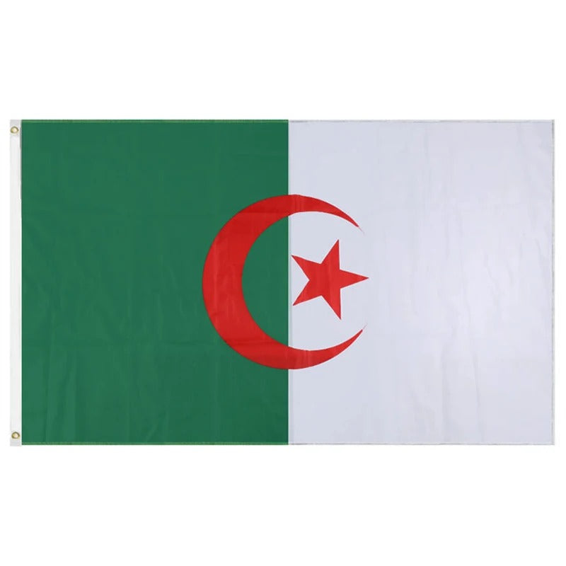 Algerien Nationalflagge 90x150cm – Polyesterfahne mit Metallösen
