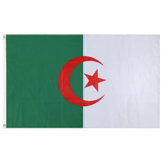 Algerien Nationalflagge 90x150cm – Polyesterfahne mit Metallösen