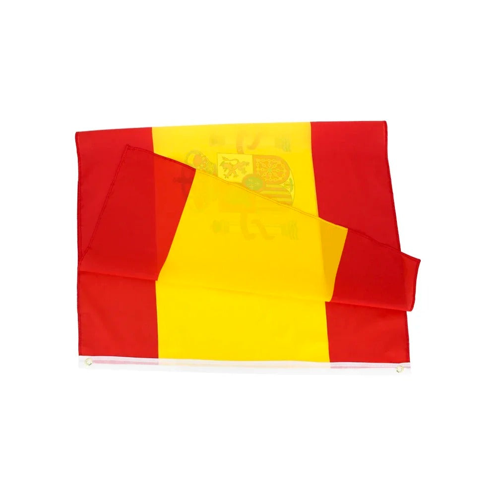 Spanien Fahne 90x150 cm – Polyesterflagge mit praktischer Aufhängung