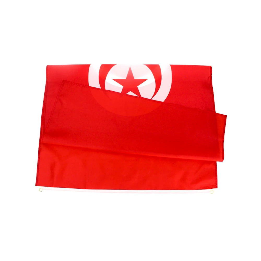 Flagge Tunesien 90x150 cm – Polyesterfahne mit Ösen für Balkon & Mast