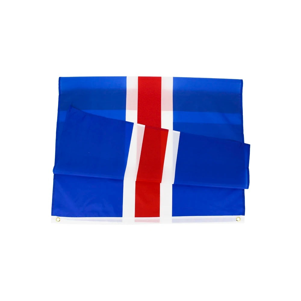 Island Flagge 90x150 cm – Wetterbeständige Polyesterfahne mit Ösen