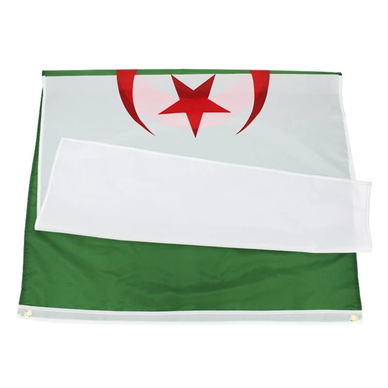 Algerien Nationalflagge 90x150cm – Polyesterfahne mit Metallösen