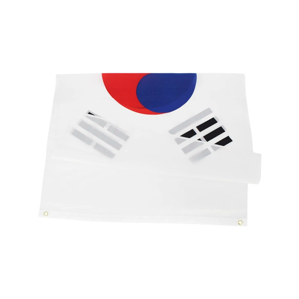 Südkorea Flagge 90x150 cm – Wetterfeste Polyesterfahne mit zwei Ösen