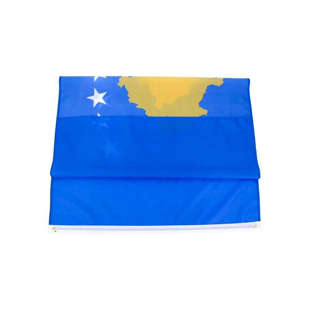 Kosovo Flagge 90x150 cm – Hochwertige Polyesterfahne mit Ösen