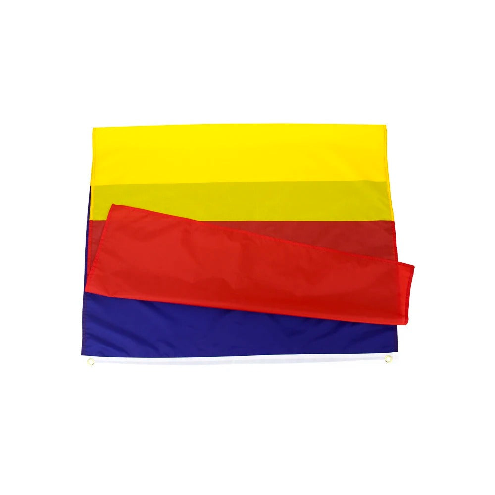 Rumänien Flagge 90x150 cm – Polyester Fahne mit Metallösen