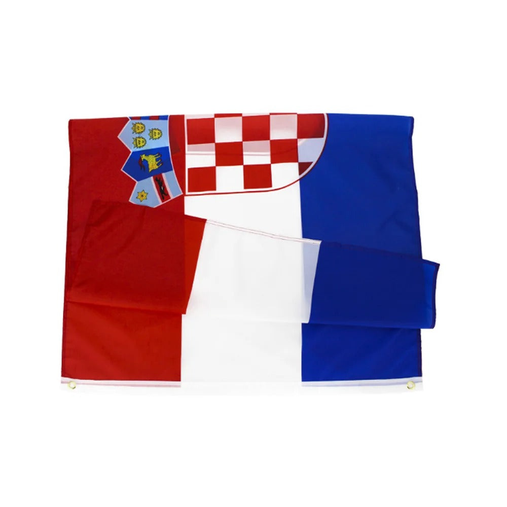 Kroatien Flagge 90x150 cm – Polyesterfahne mit Befestigungsösen