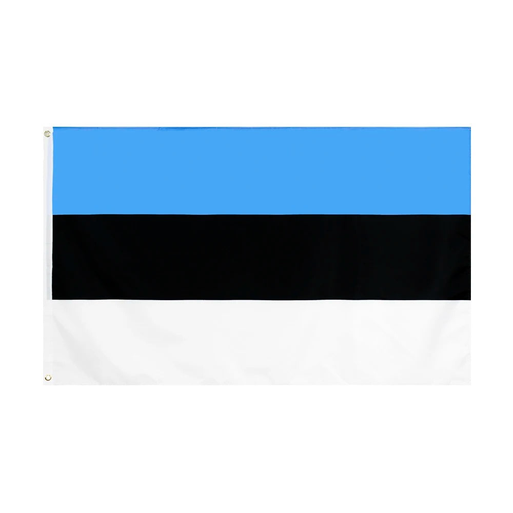 Estland Flagge 90x150 cm – Polyesterfahne mit Metallösen für einfache Befestigung