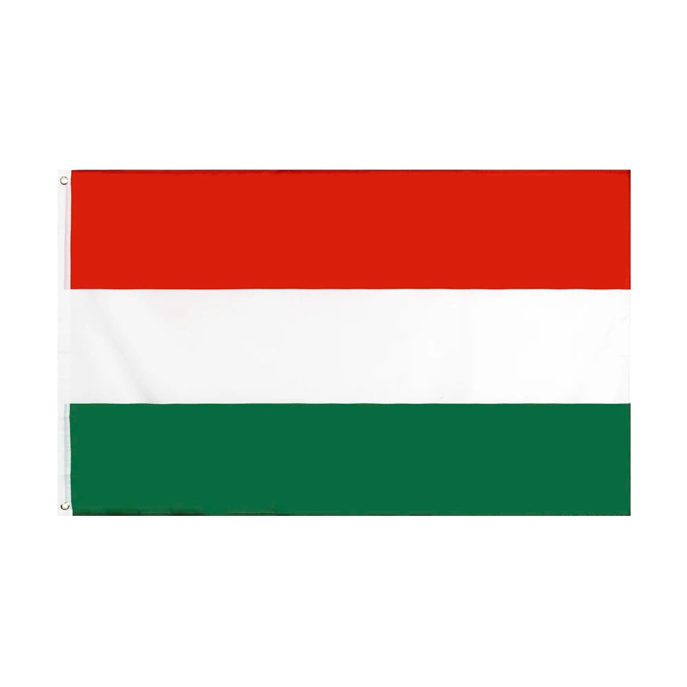Ungarn Flagge 90x150 cm – Polyesterfahne mit Ösen zur einfachen Befestigung